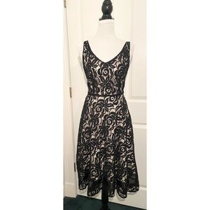 Tahiti Romantic Black Lace Dress size 8
